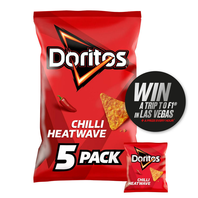 Doritos tortilla chips Chilli Heatwave 5x30g multipack, UK version