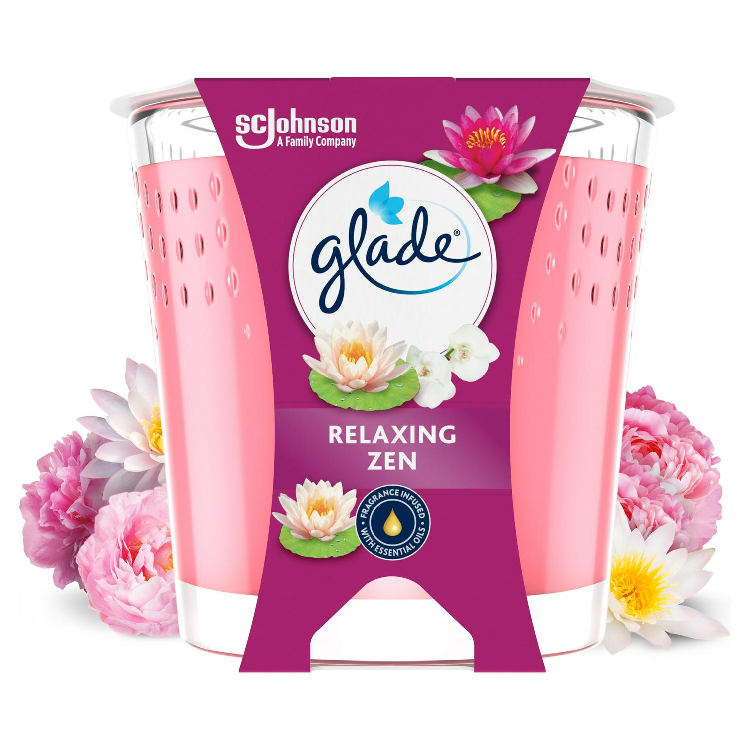 Glade Relaxing Zen Scented Candle 112g, UK version