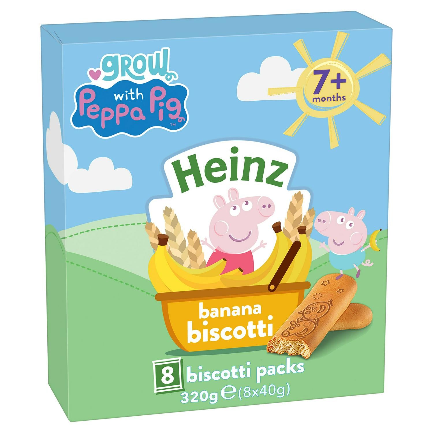 Heinz Peppa Pig banana biscotti 8 x 40g, UK version