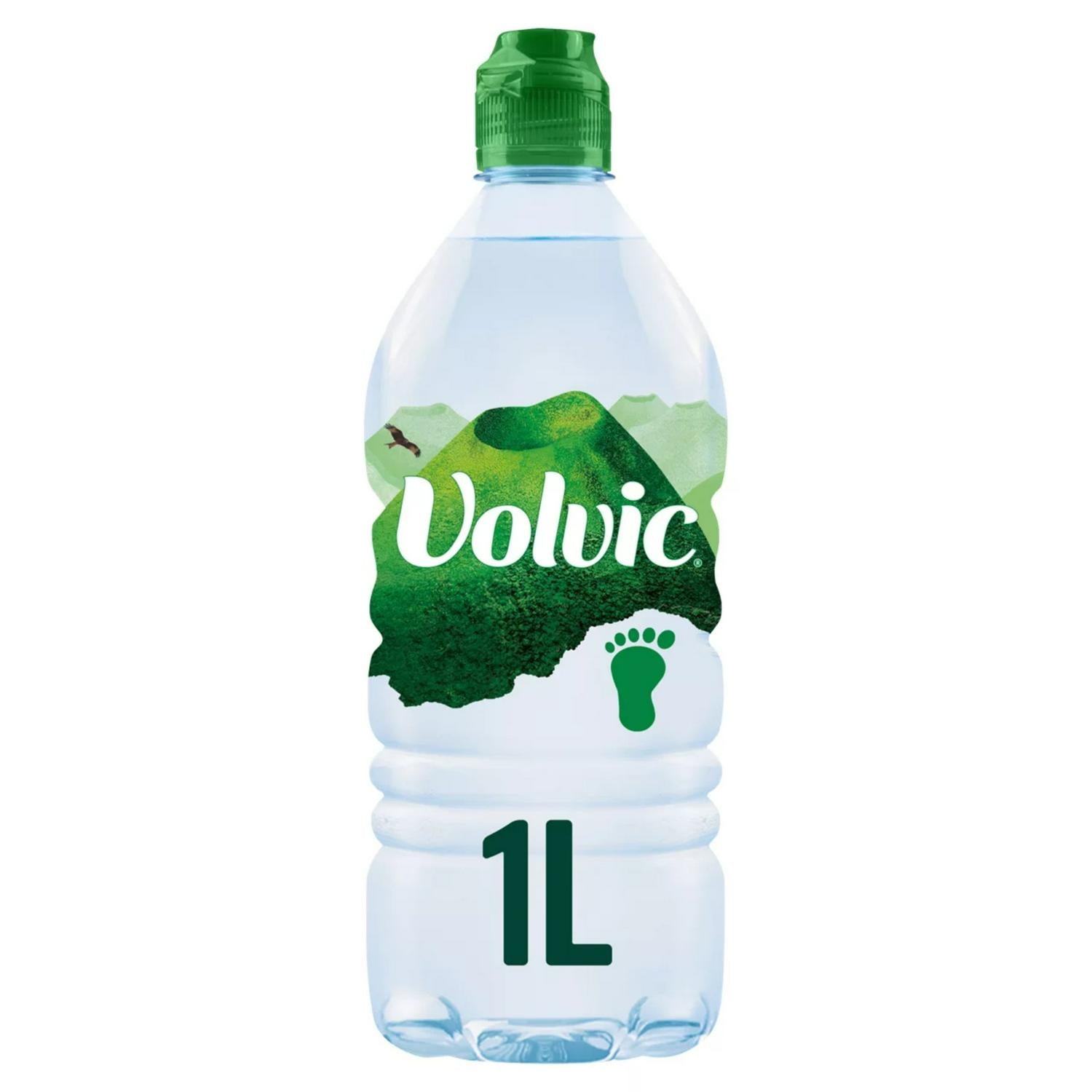 Volvic natural mineral water bottle 1L (British brand)