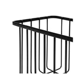 Metal Shower Basket with Hook, 27.88cm x 19.54cm x 10cm, Black