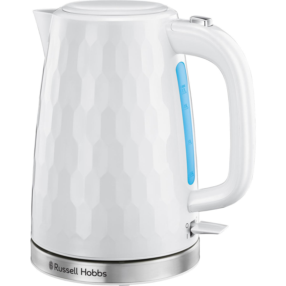 Russell Hobbs Honeycomb White Plastic Kettle 26050