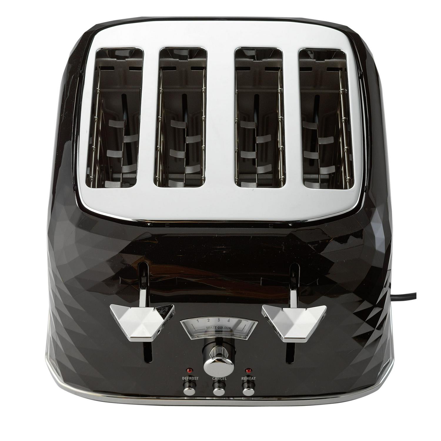 De'Longhi Brillante 4-slice toaster black - British product
