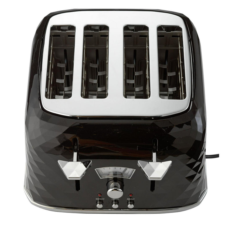 De'Longhi Brillante 4-slice toaster black - British product