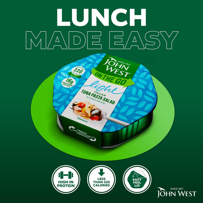 John West tuna pasta salad Italian flavour 220g, UK version