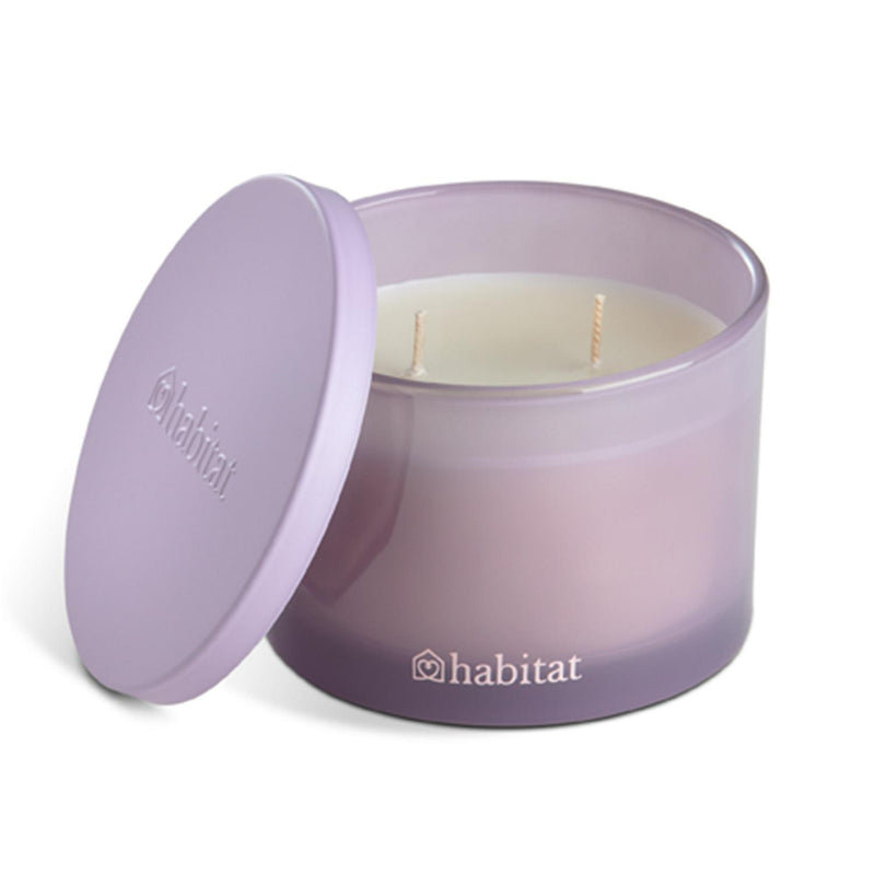 Habitat Multi Wick Candle Jasmine & Pineapple Purple 300g, UK version