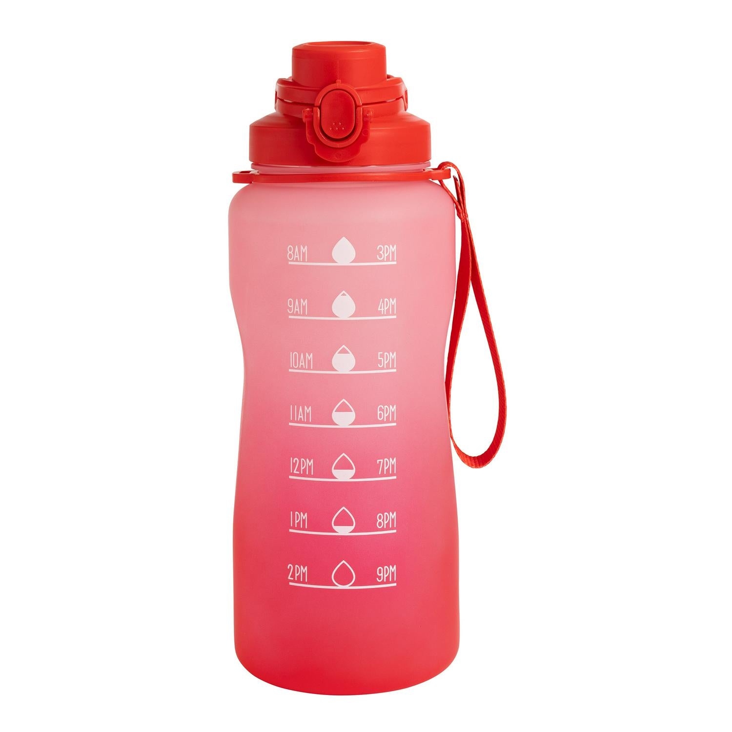 Sainsbury's Home Tracker Bottle red pink ombre 2.2L (British brand)