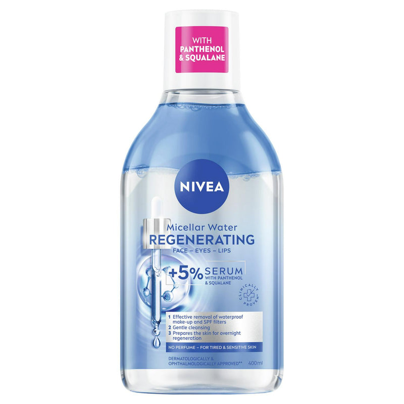 Nivea Regenerating Serum Infused Micellar Water 400ml, imported from the UK