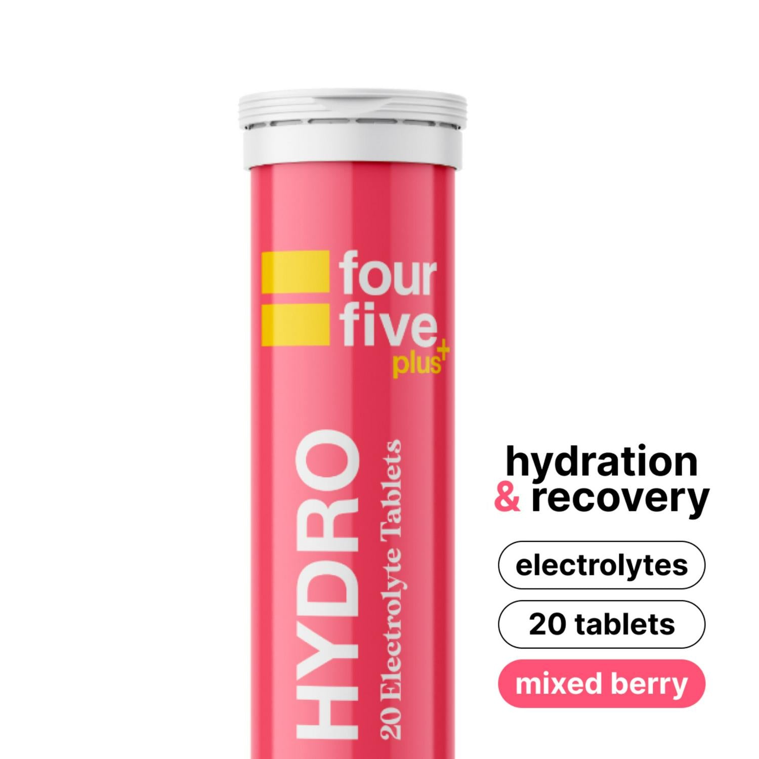 Fourfive Hydro Electrolyte Tablets mixed berry flavour 20ct - British product