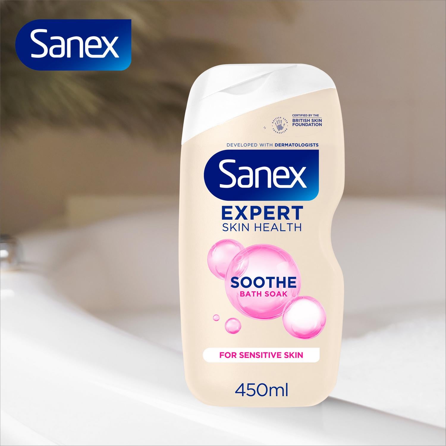 Sanex Expert Skin Health Bath Soak 450ml (British brand)