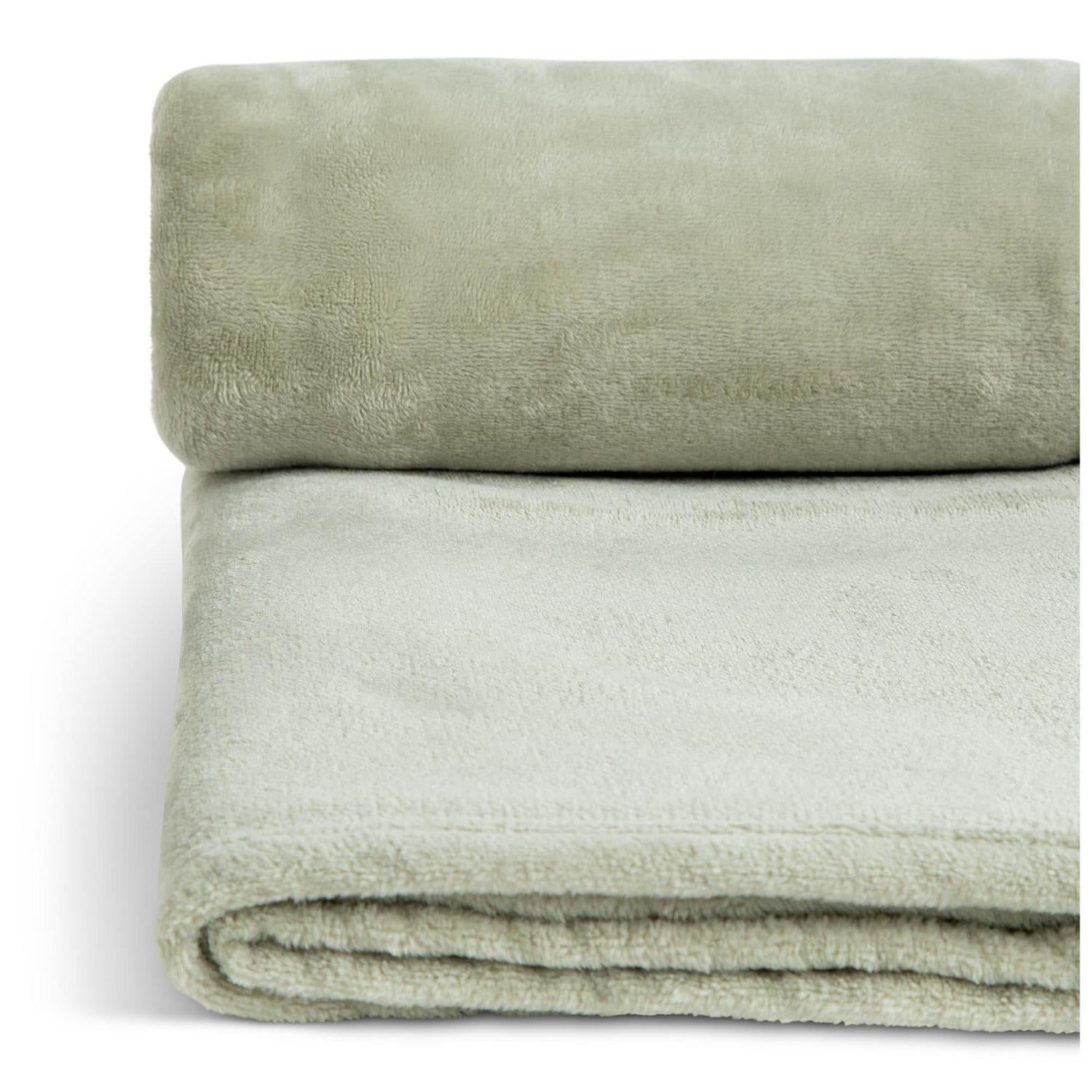 Sainsbury's Home Sage Fleece Throw 125x150cm (British brand)