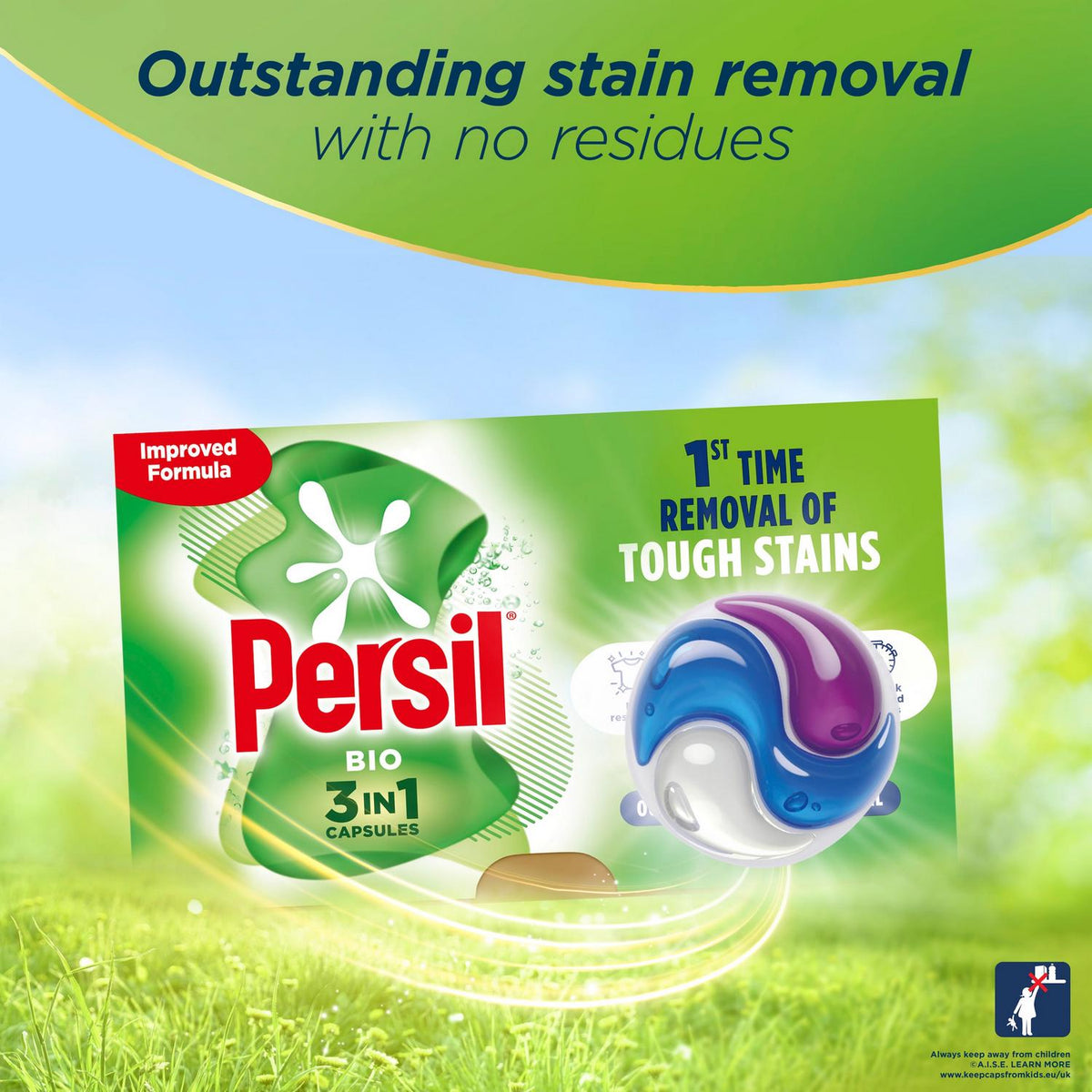 Bio 3-in-1 Laundry Detergent Capsules for 36 Washes