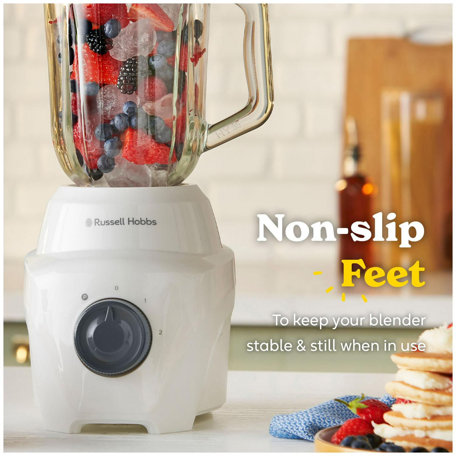Russell Hobbs Go Create 1.5L Glass Jug Blender, imported from the UK