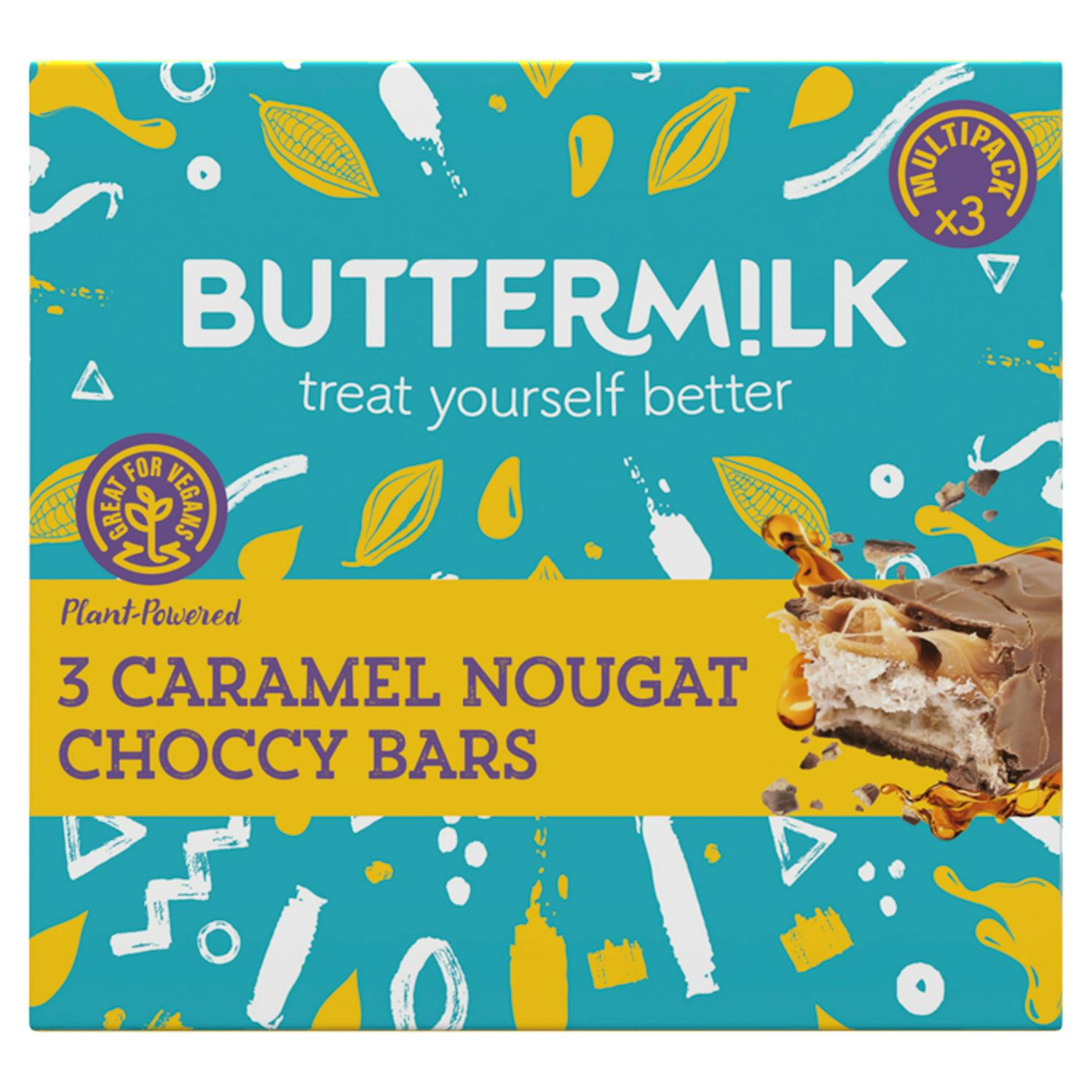 Plant-Based Caramel Nougat Chocolate Bars 150g