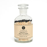 Adventure Provisions Safety Matches in Glass Bottle - Black - 75 matches