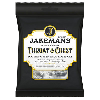 Jakemans Pastilles apaisantes pour la gorge et la poitrine au menthol Anis Eucalyptus 160g