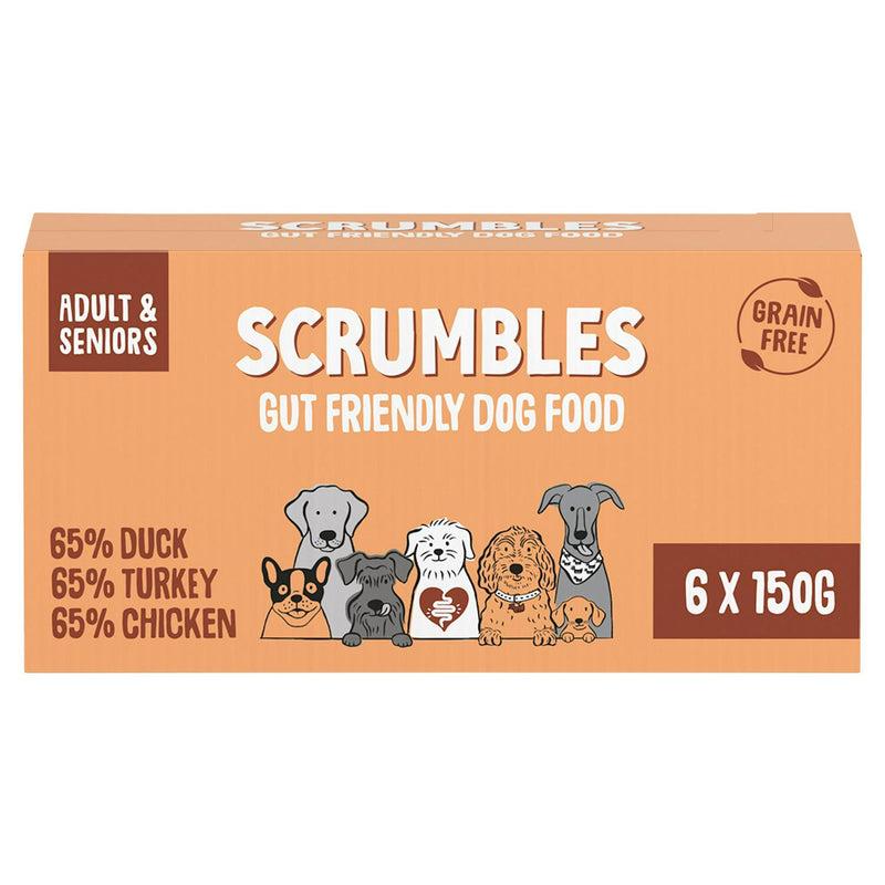 Scrumbles wet dog food multipack 6 x 150g (British brand)