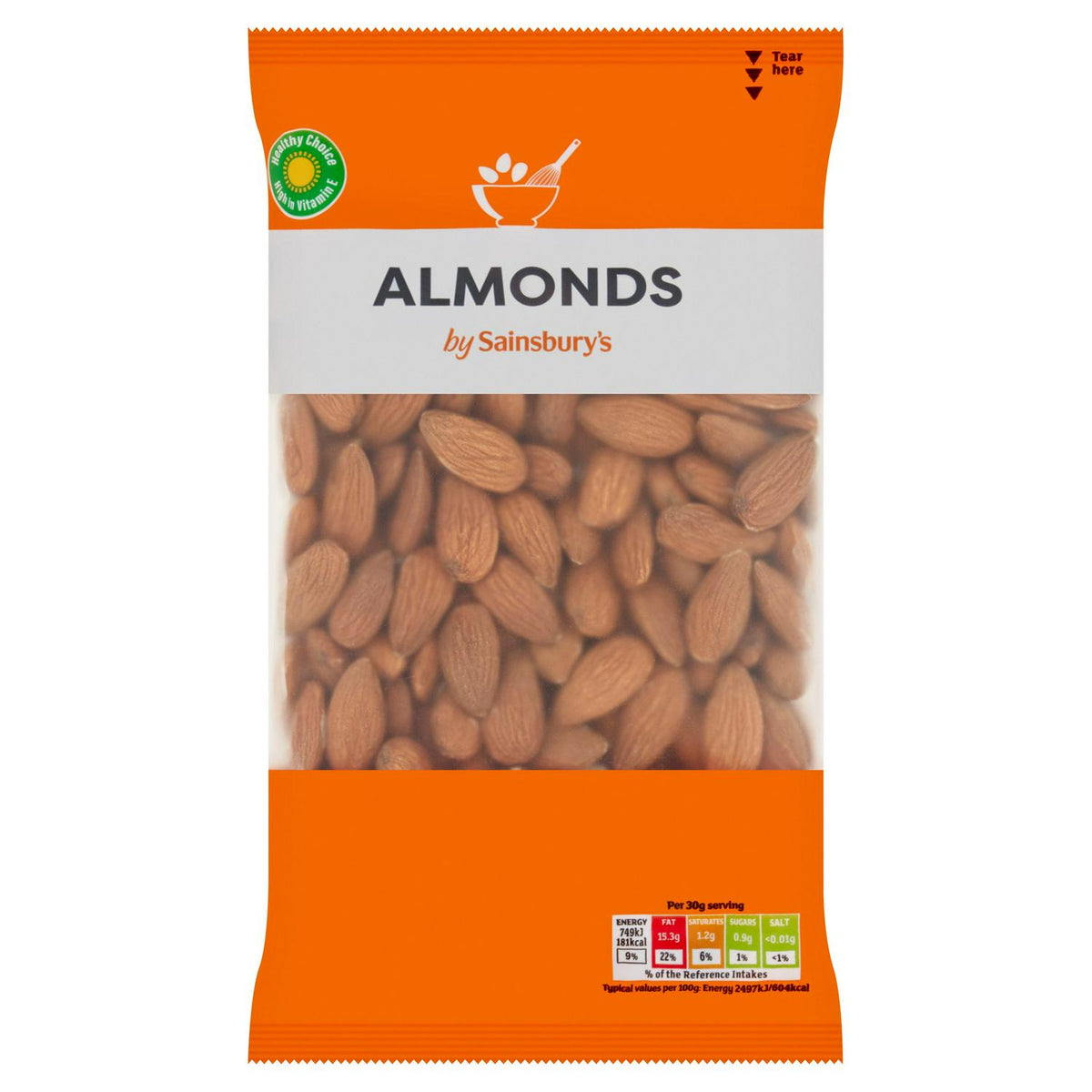 Sainsbury's Whole Almonds 300g