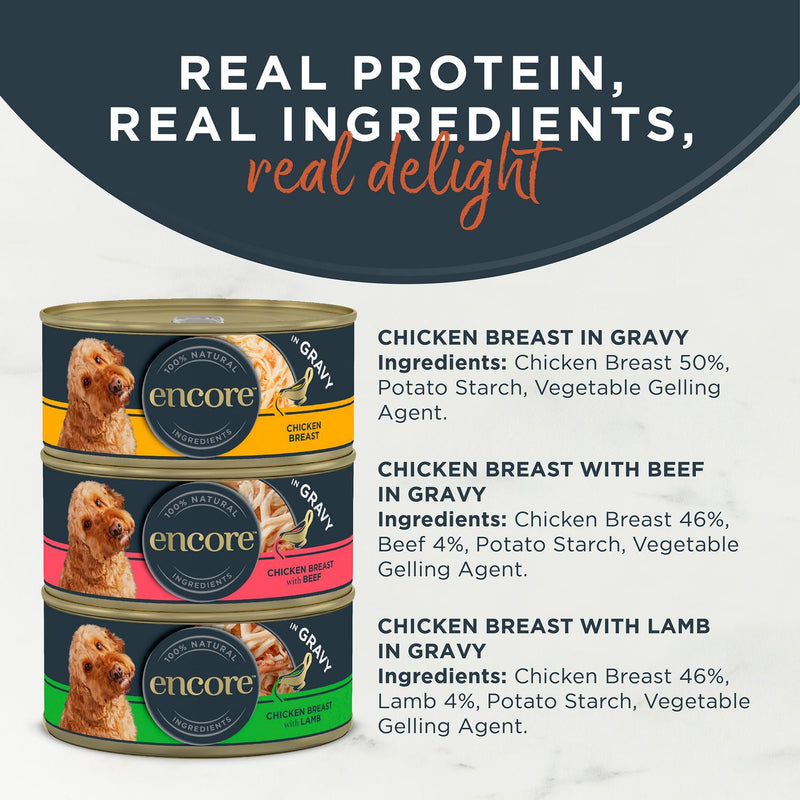 Encore Meat Selection Dog Food 8 x 156g - British product