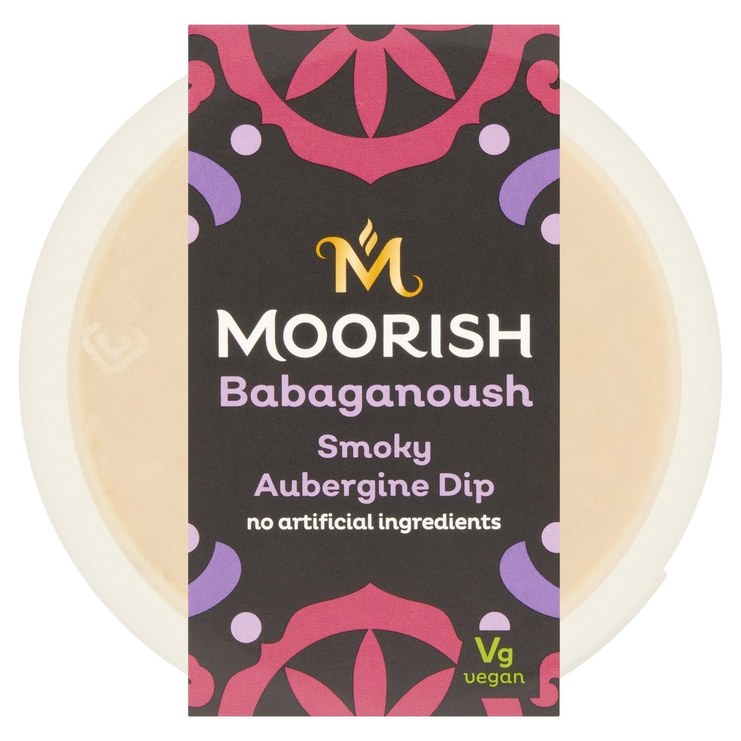 Moorish Babaganoush Dip Smoky Aubergine 150g, imported from the UK
