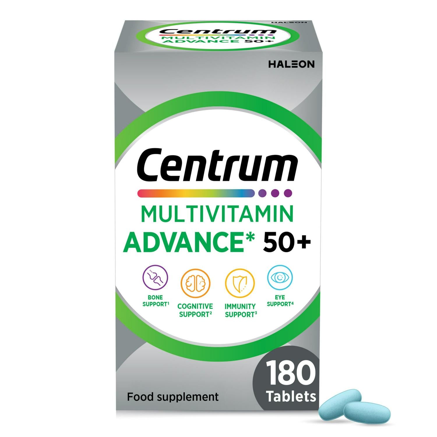 Centrum Advance 50+ Multivitamin Tablets 180 - British product