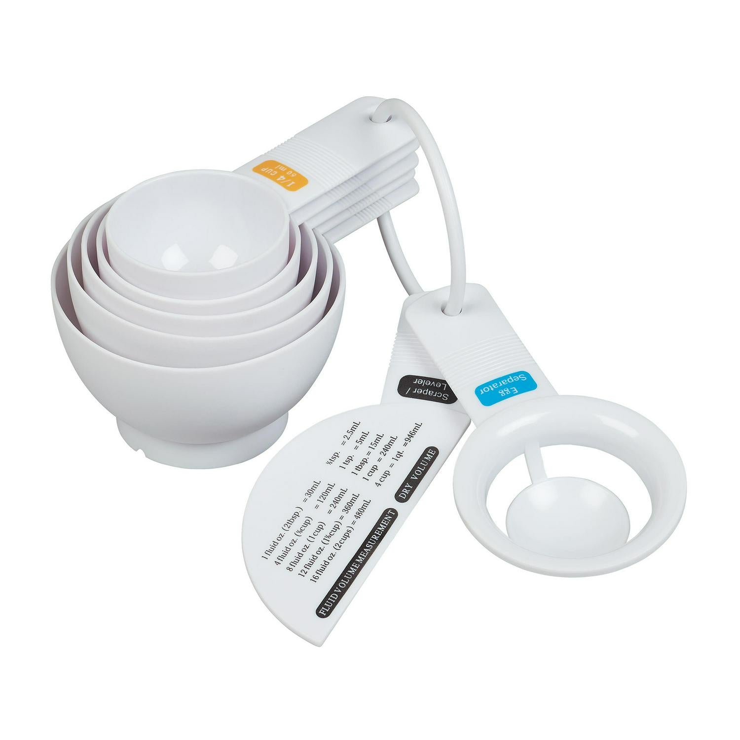 Tala 7 Piece Plastic measuring cups set , imported from the UK