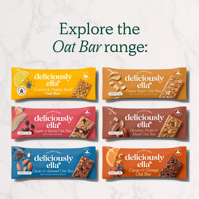 Deliciously Ella Lemon Poppy Seed Oat Flapjack 3x50g - British product
