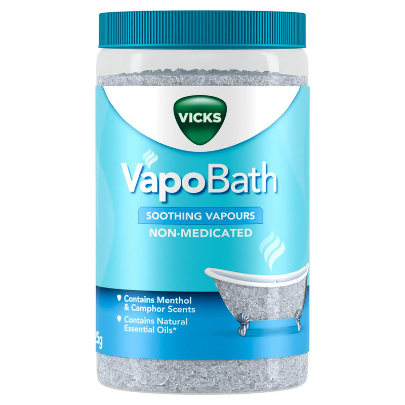 Vicks Vapo Bath Salt Menthol Camphor 425g (British brand)