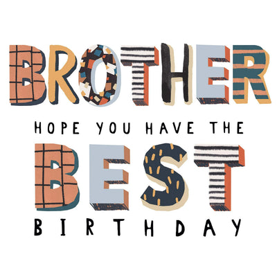 Camden Graphics Gratulerer med dagen-kort til bror 18,6 x 18,6 cm