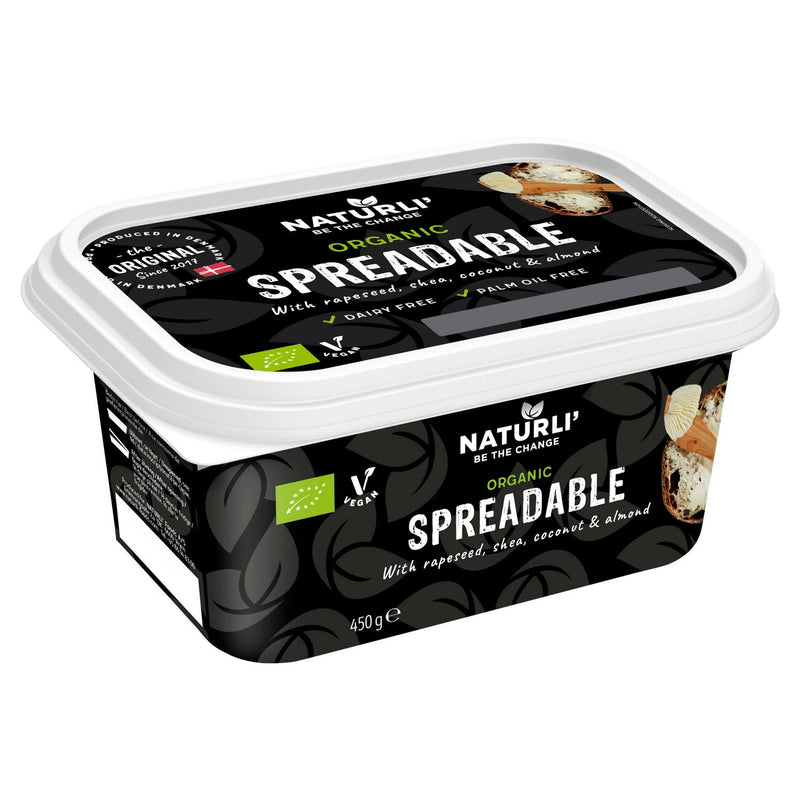 Naturli' Organic Vegan Spread 450g, imported from Denmark