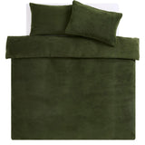 Sainsbury's Home Fleece Bedding Set - Green