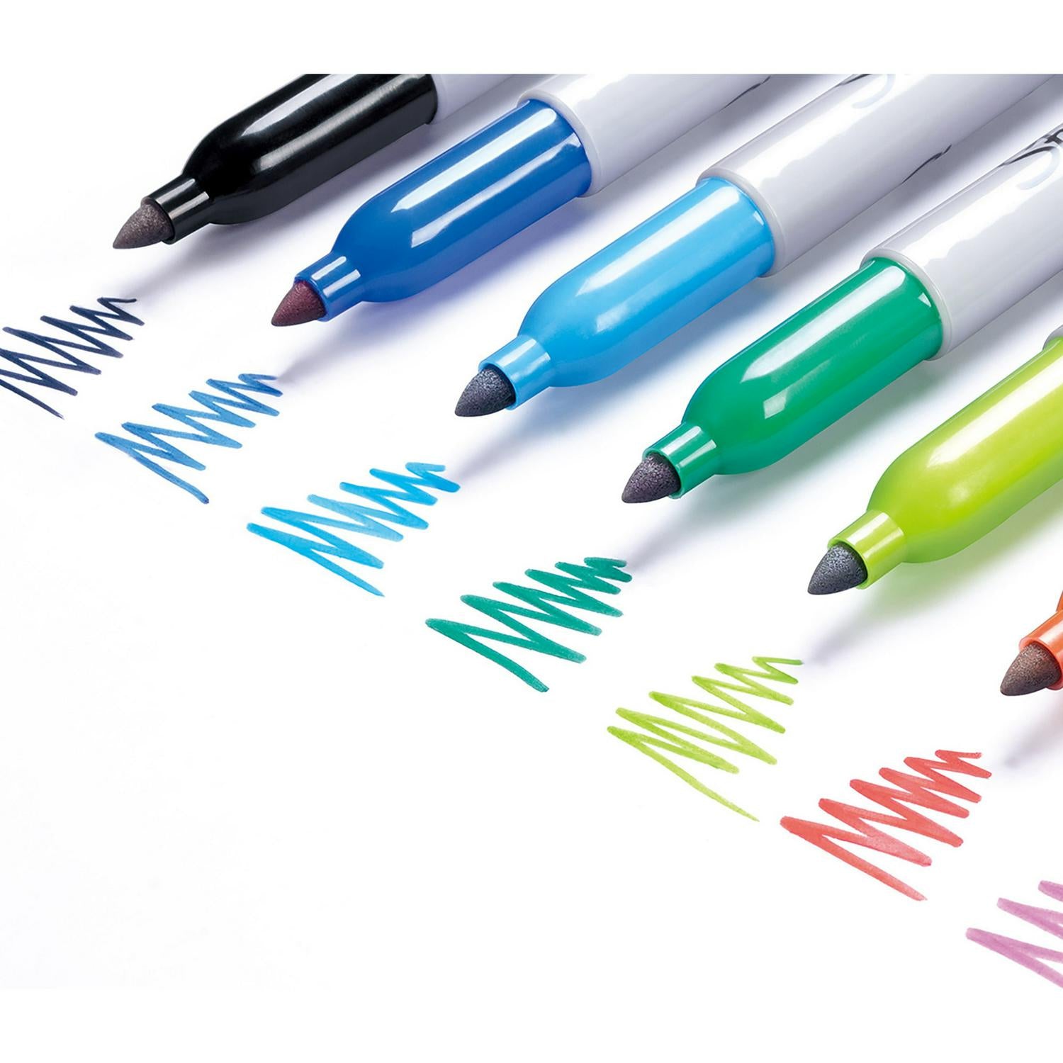 Sharpie permanent markers assorted colours pack of 12 (British brand)