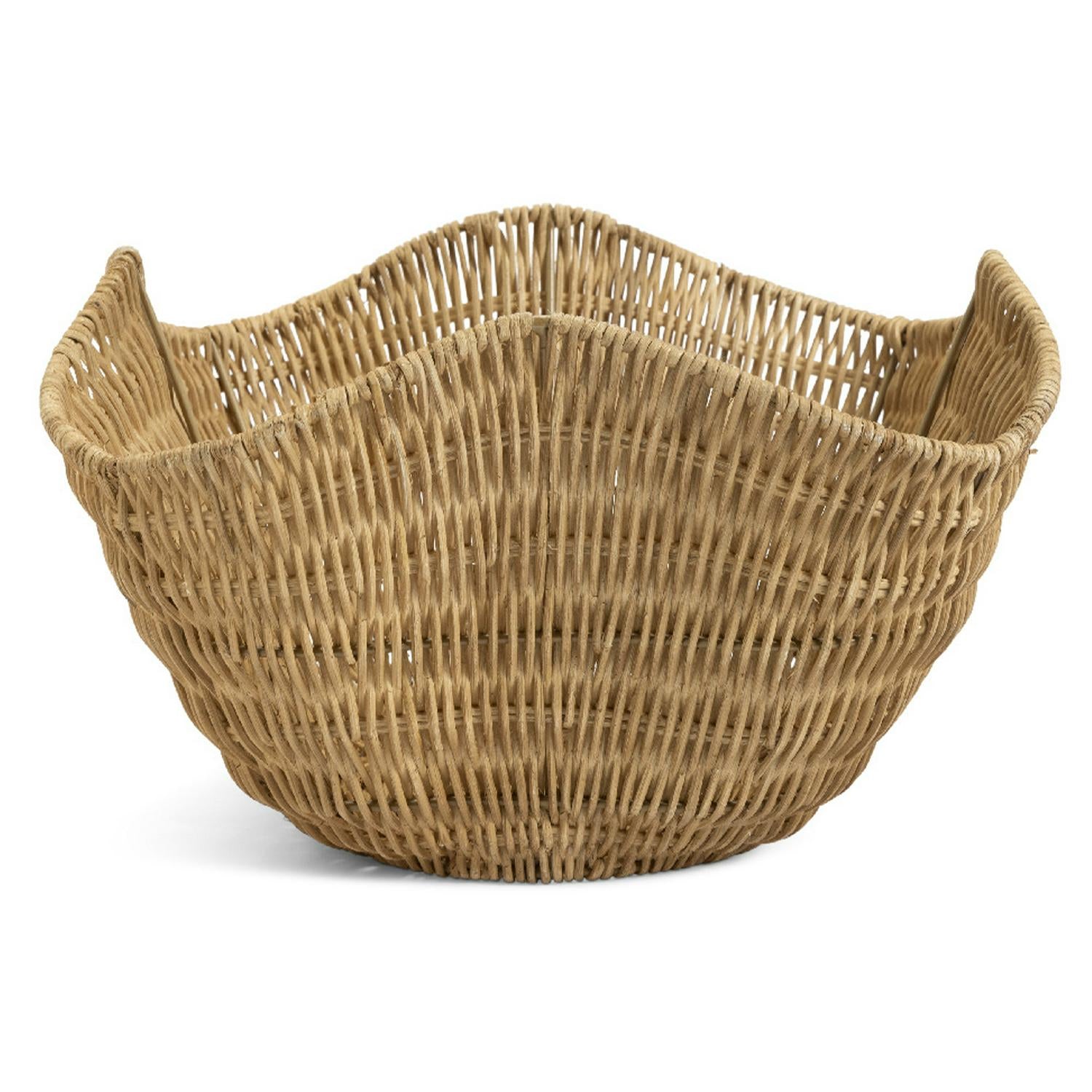 Habitat Rattan Wave Basket 18x35x35cm, UK version