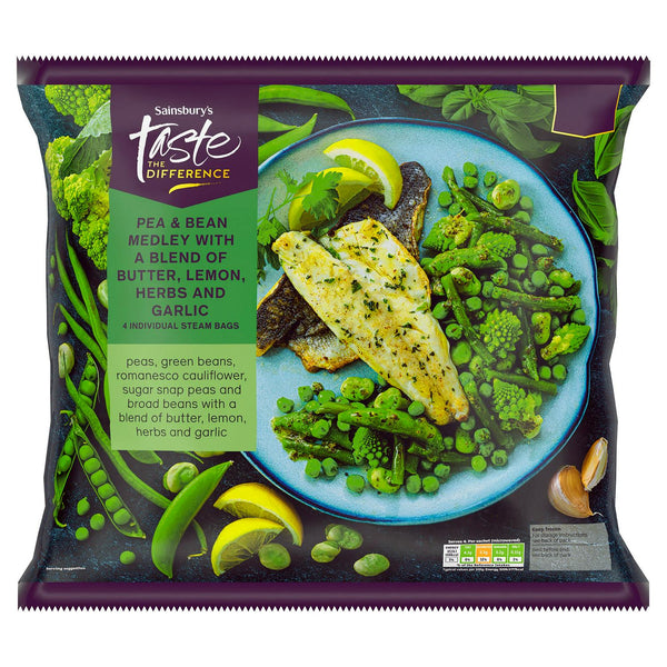 Sainsbury's Pea & Bean Medley, Taste the Difference 4 x 150g