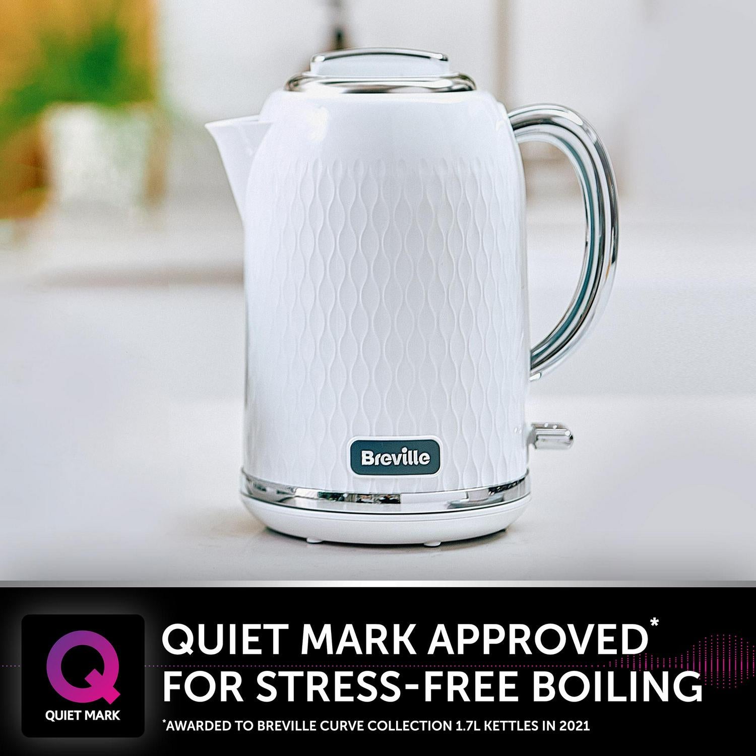 Breville Electric Kettle White Chrome 1.7 Litre - British product