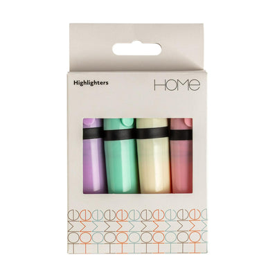 Sainsburys Home Tank Pastel Highlighters Pack of 4