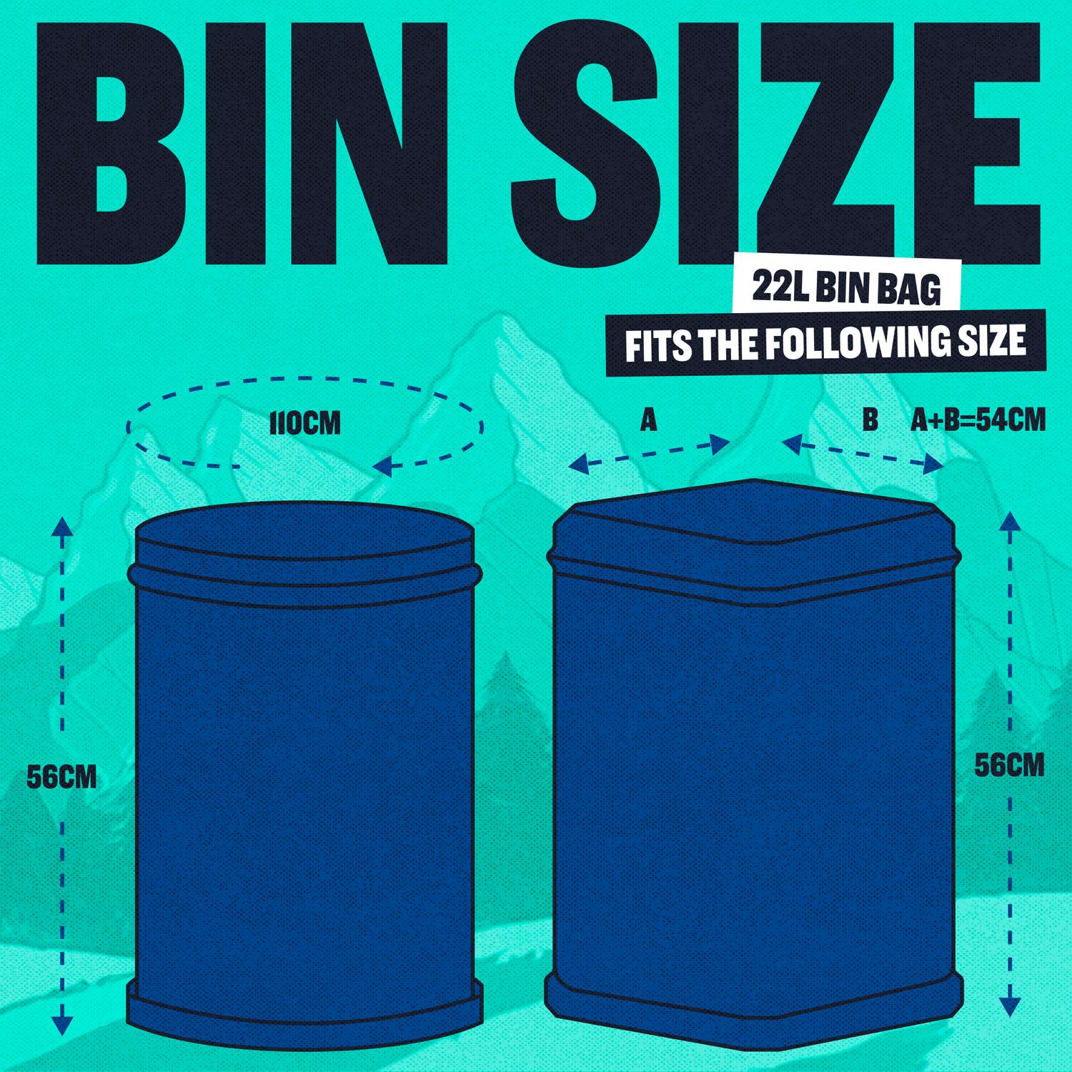 Beast pedal bin bags drawstring 15 pack - British product