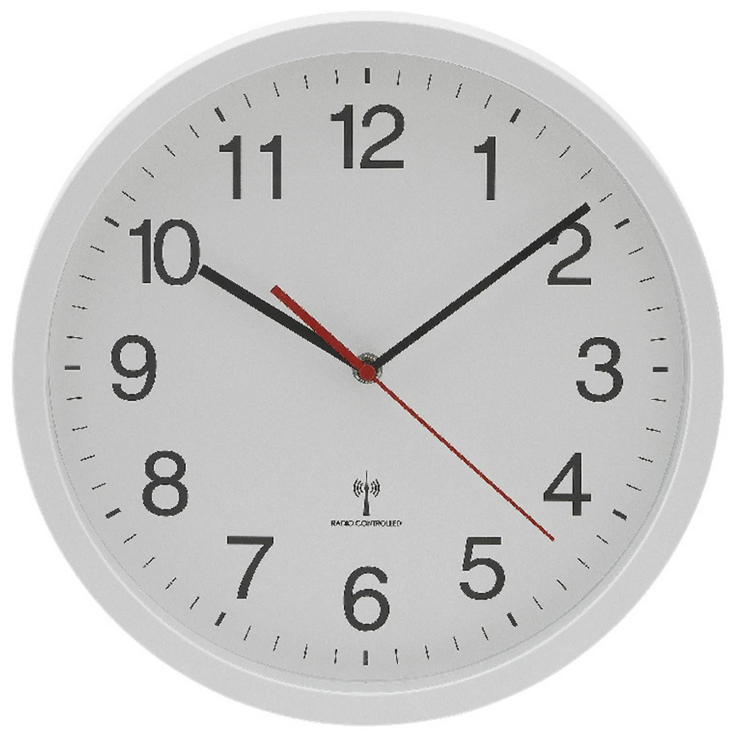 Habitat Radio Controlled Wall Clock White 30cm, UK version