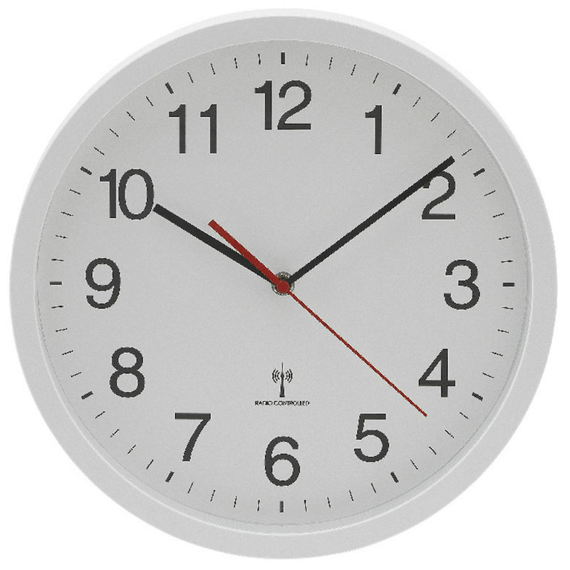 Habitat Radio Controlled Wall Clock White 30cm, UK version
