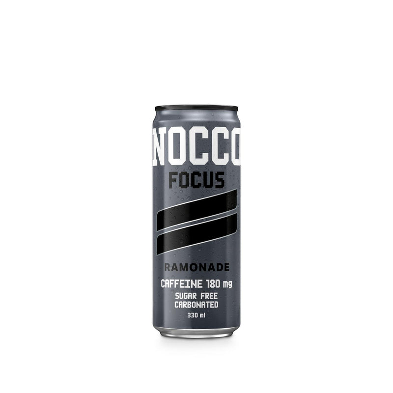 Nocco Focus Ramonade energy drink 330ml, imported from the UK
