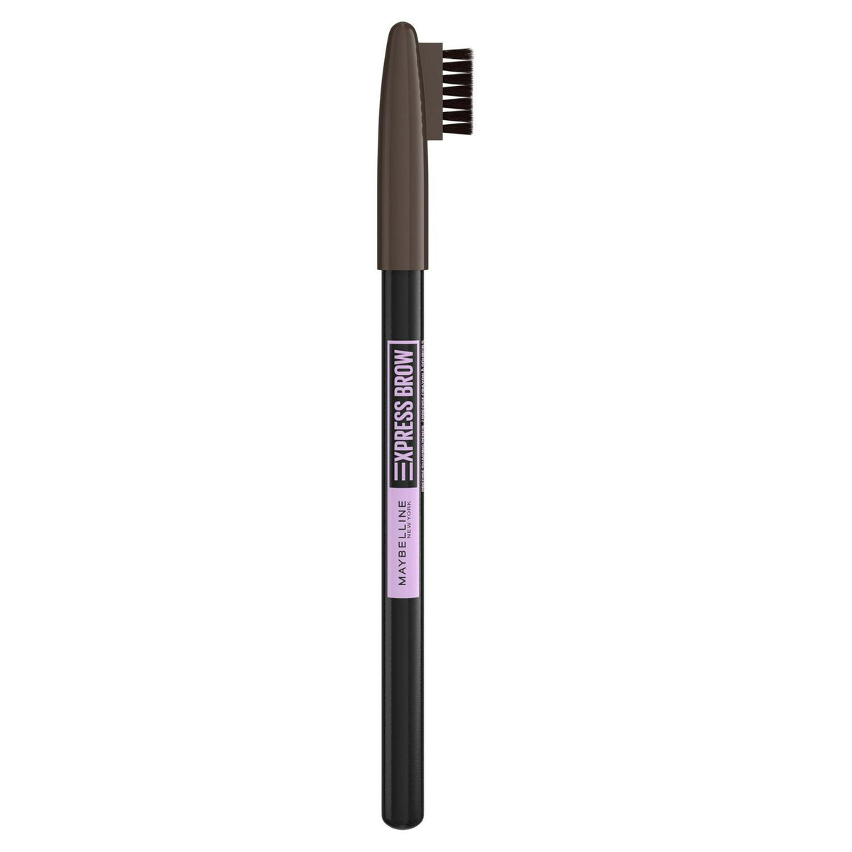 Brow Shaping Pencil with Soft Grooming Brush in Deep Brown – Natural Wax Formula