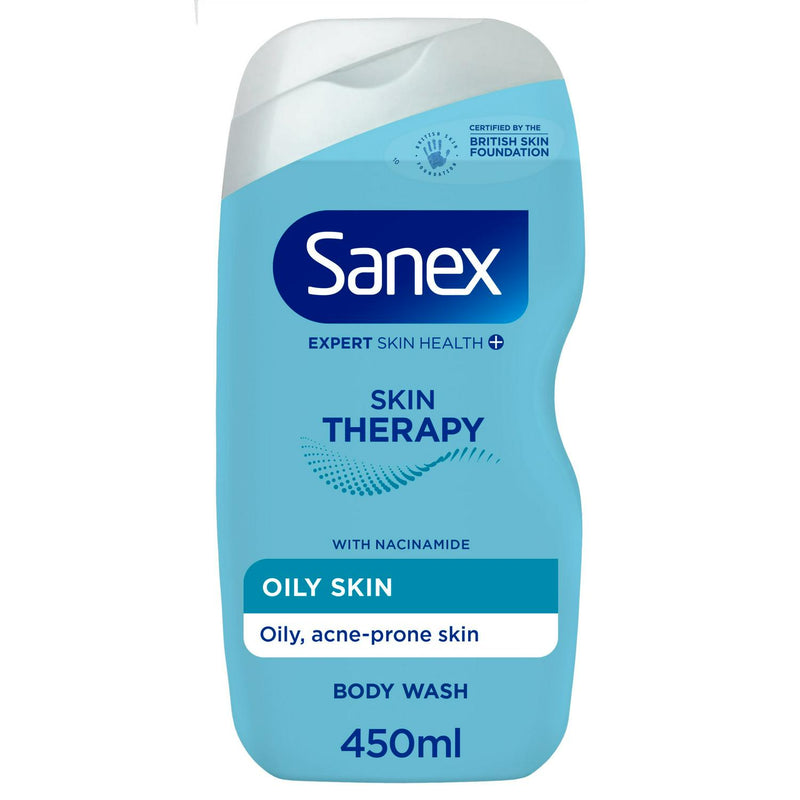 Sanex Skin Therapy oily skin shower gel 450ml (British brand)