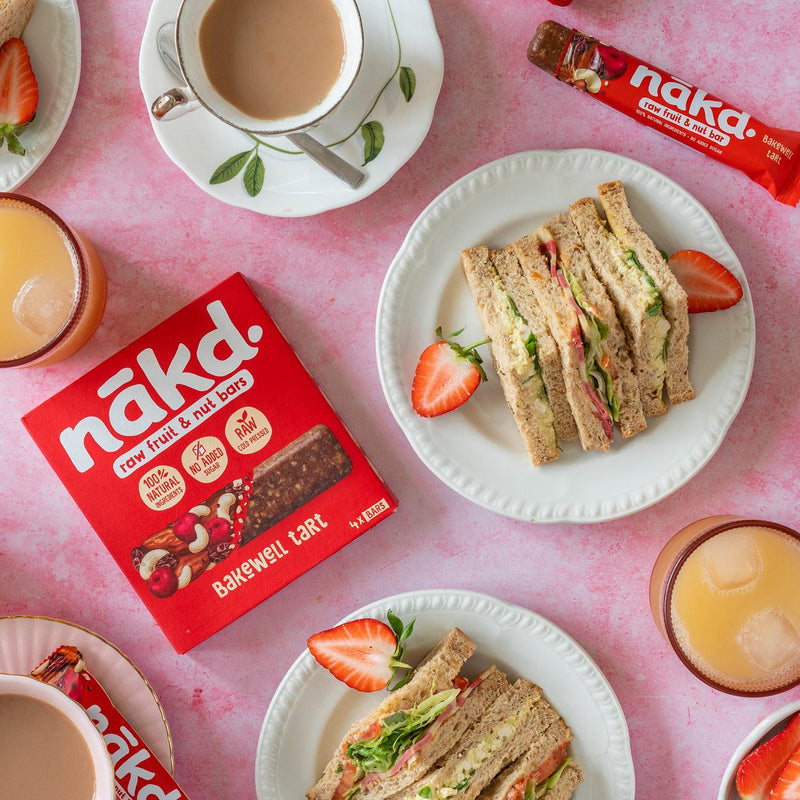 Nakd Bakewell Tart Raw Fruit & Nut Bar 4x35g - British product