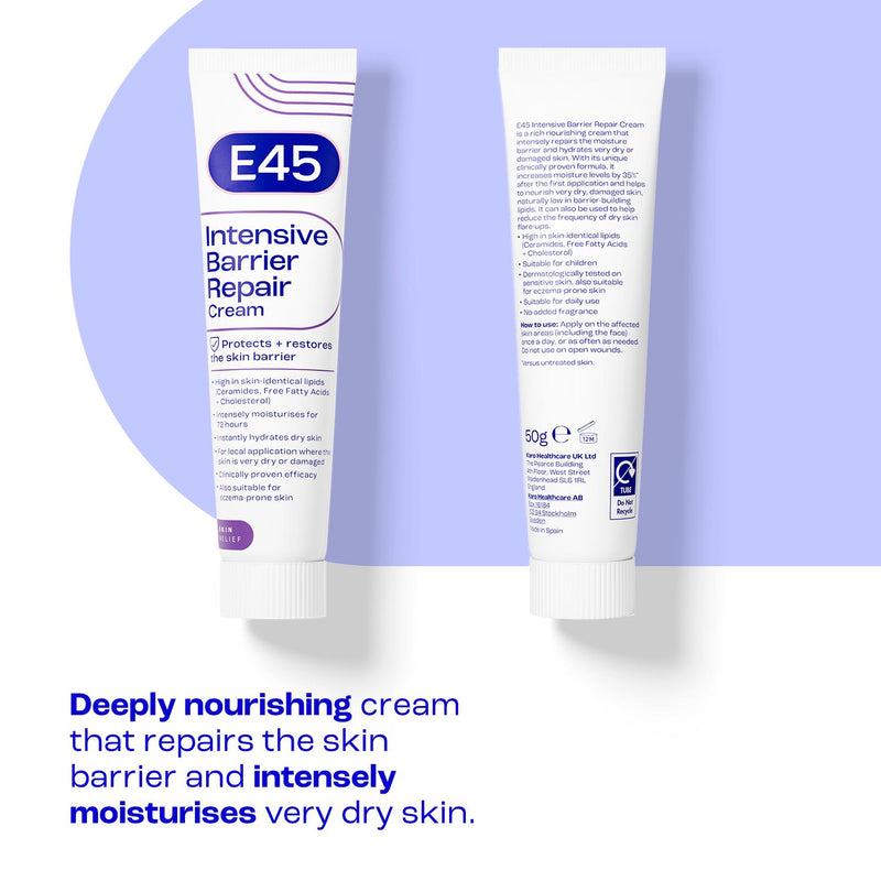 E45 intensive barrier repair cream 50g (British brand)
