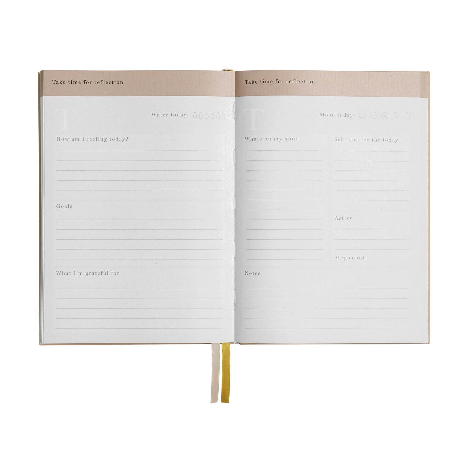 Habitat Luxe A5 wellness journal notebook, UK version
