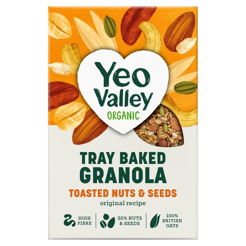 Yeo Valley Organic Granola Toasted Nuts & Seeds 360g (British brand)