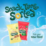 Organix Strawberry Apple Puffcorn 4x10g, imported from the UK