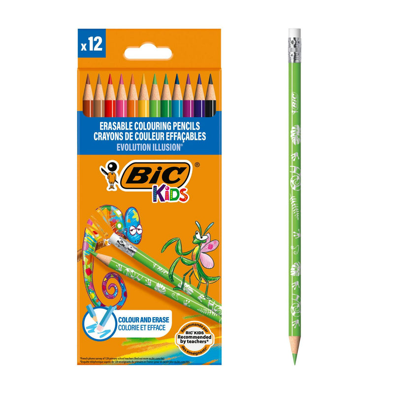Bic Evolution Illusion colouring pencils 12 pack - British product