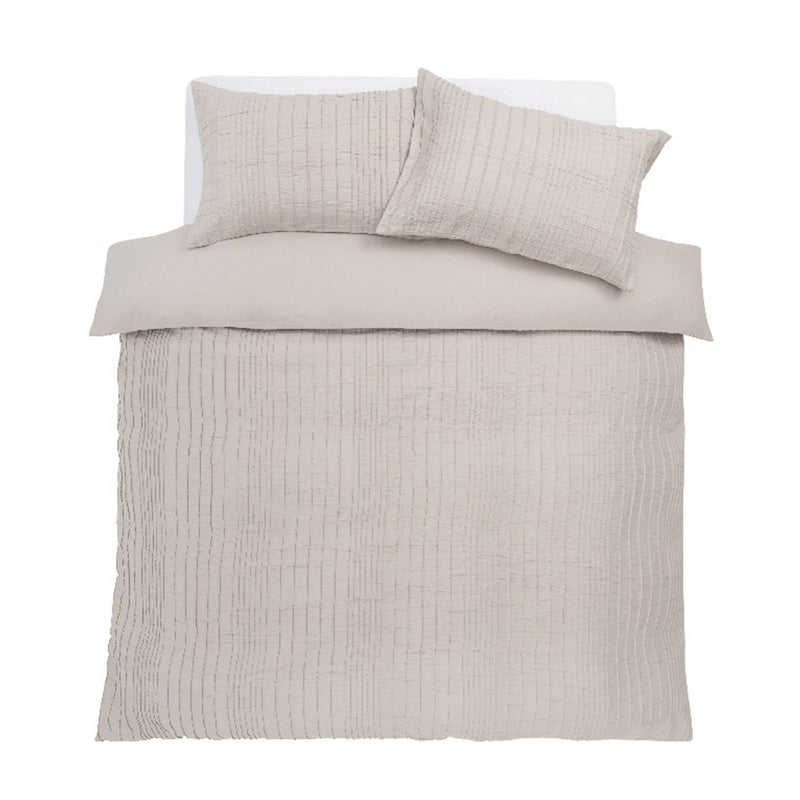 Sainsbury's Home crinkle taupe bedding set - British product