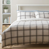 Sainsbury's Home Grid Checked Fleece Bedset